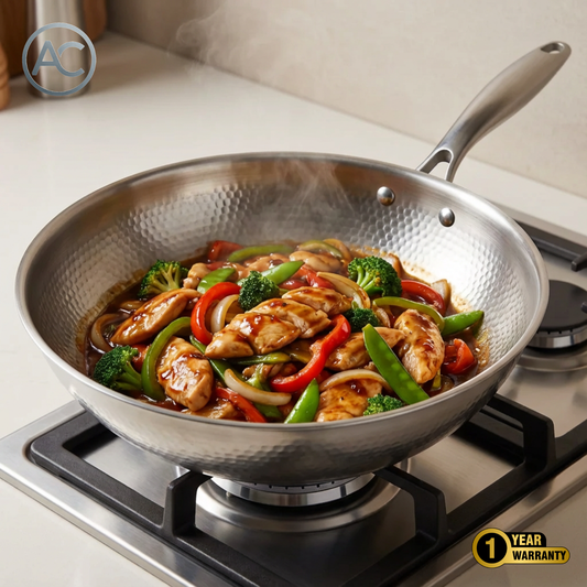 Atlas | Titanium Wok Pan Flat Bottomed