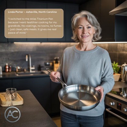 Atlas | Titanium Wok Pan Flat Bottomed