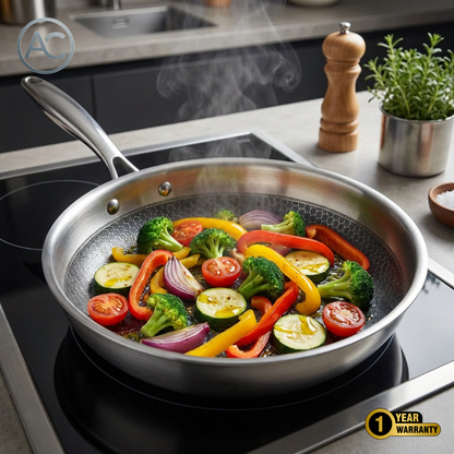 Atlas | Titanium Hammered Pan + Utensil