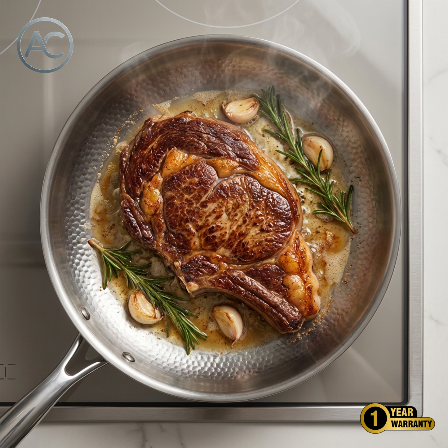 Atlas | Titanium Hammered Pan