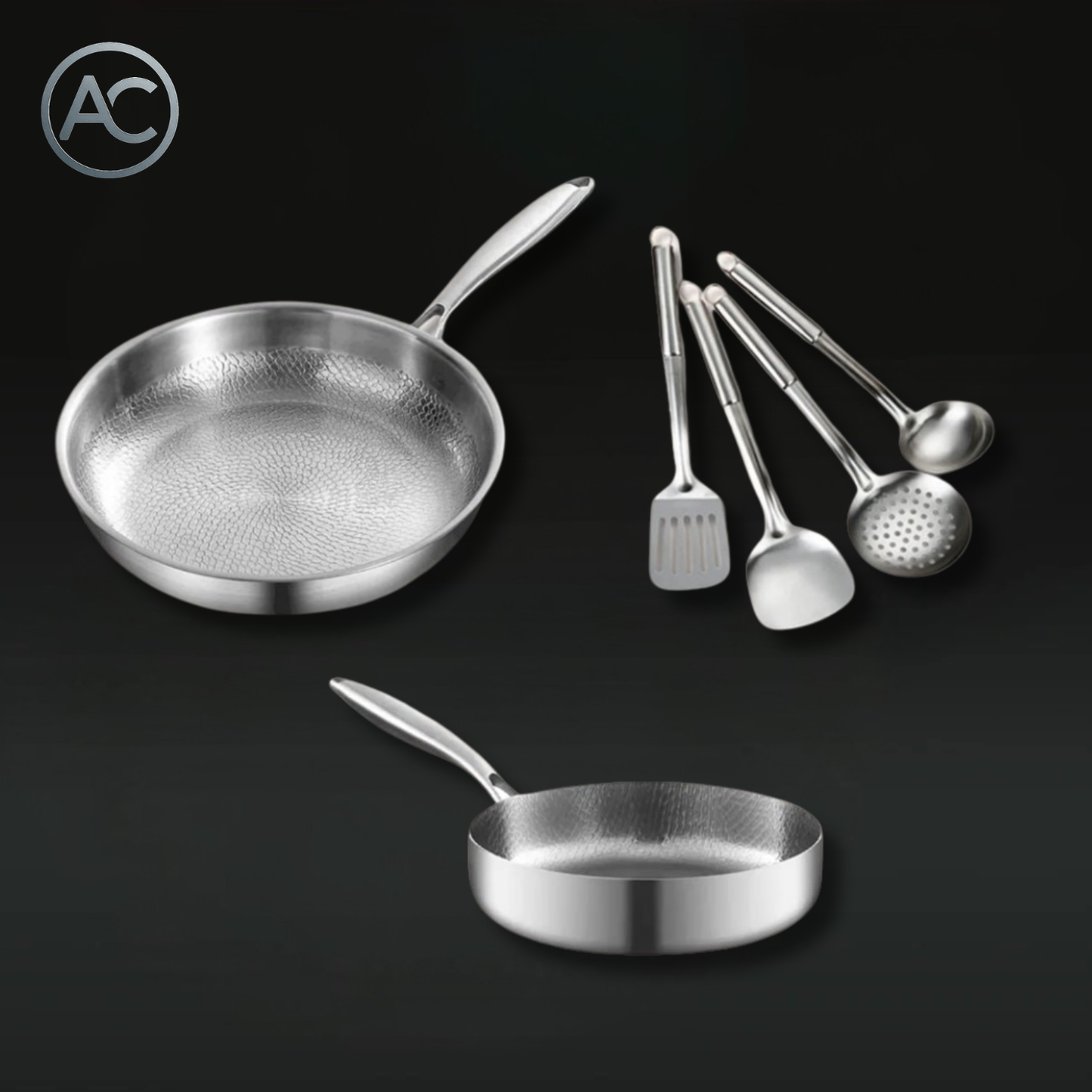 Atlas | Everyday Cooking Set: 2 Pans + Utensils Set