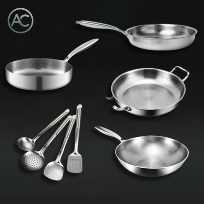 Atlas | Family Feast Bundle: 4 Pans + Utensils Set