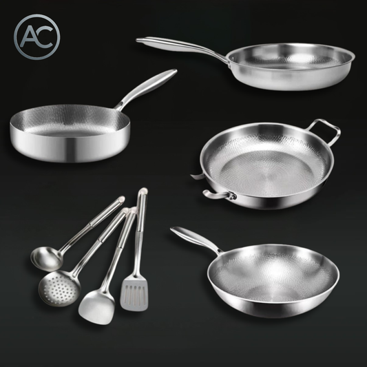 Atlas | Family Feast Bundle: 4 Pans + Utensils Set