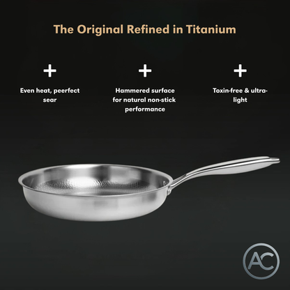 Atlas | Titanium Hammered Pan + Utensil